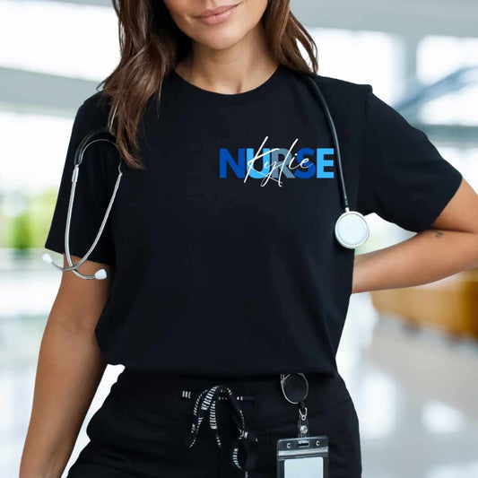 Cobalt Personalized Nurse Tee