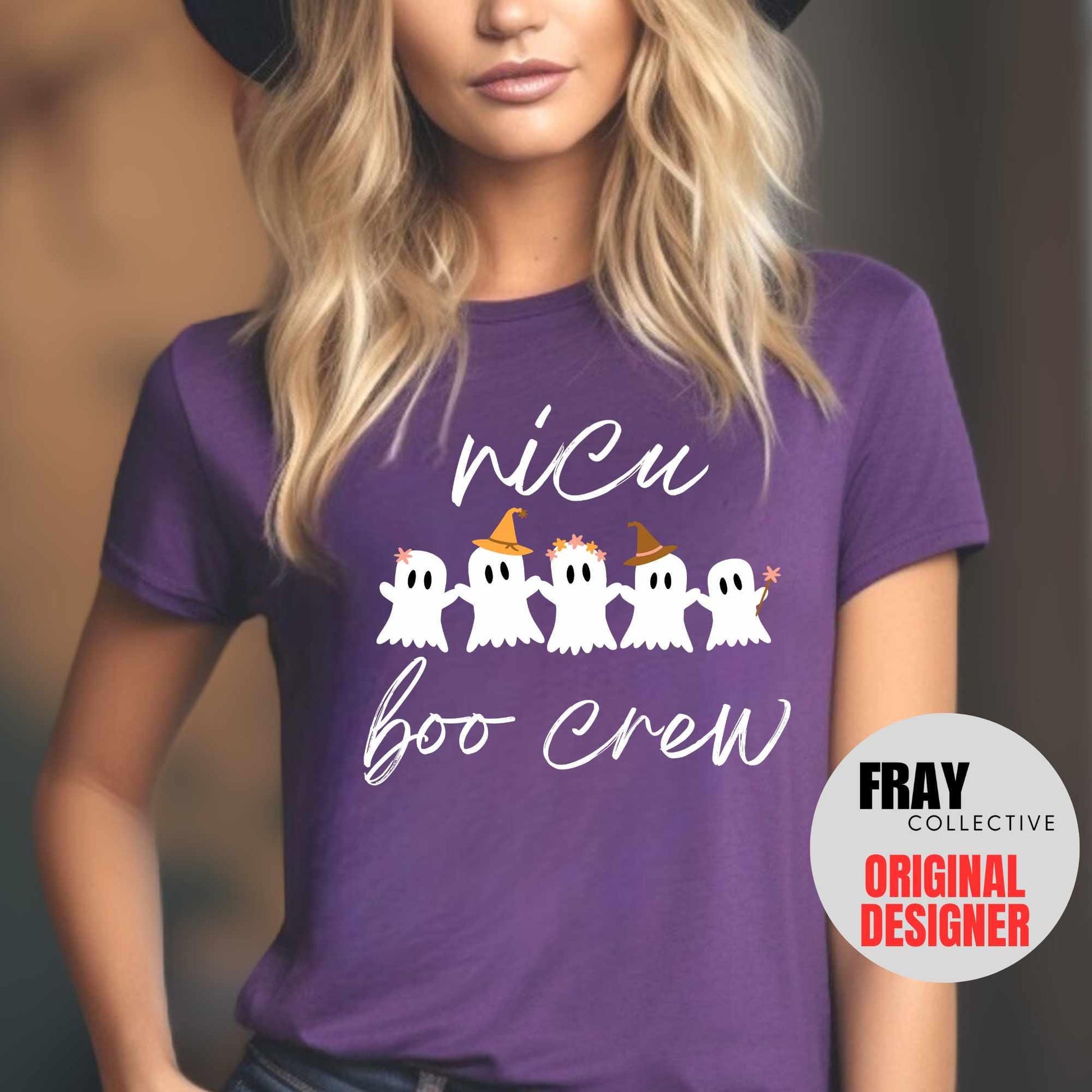 NICU Halloween Shirt Neonatal Intensive Care Unit T-Shirt Nicu Crew Squad Team Tee Pumpkin Ghost Hospital Party Tee Nursing Graduation Gift