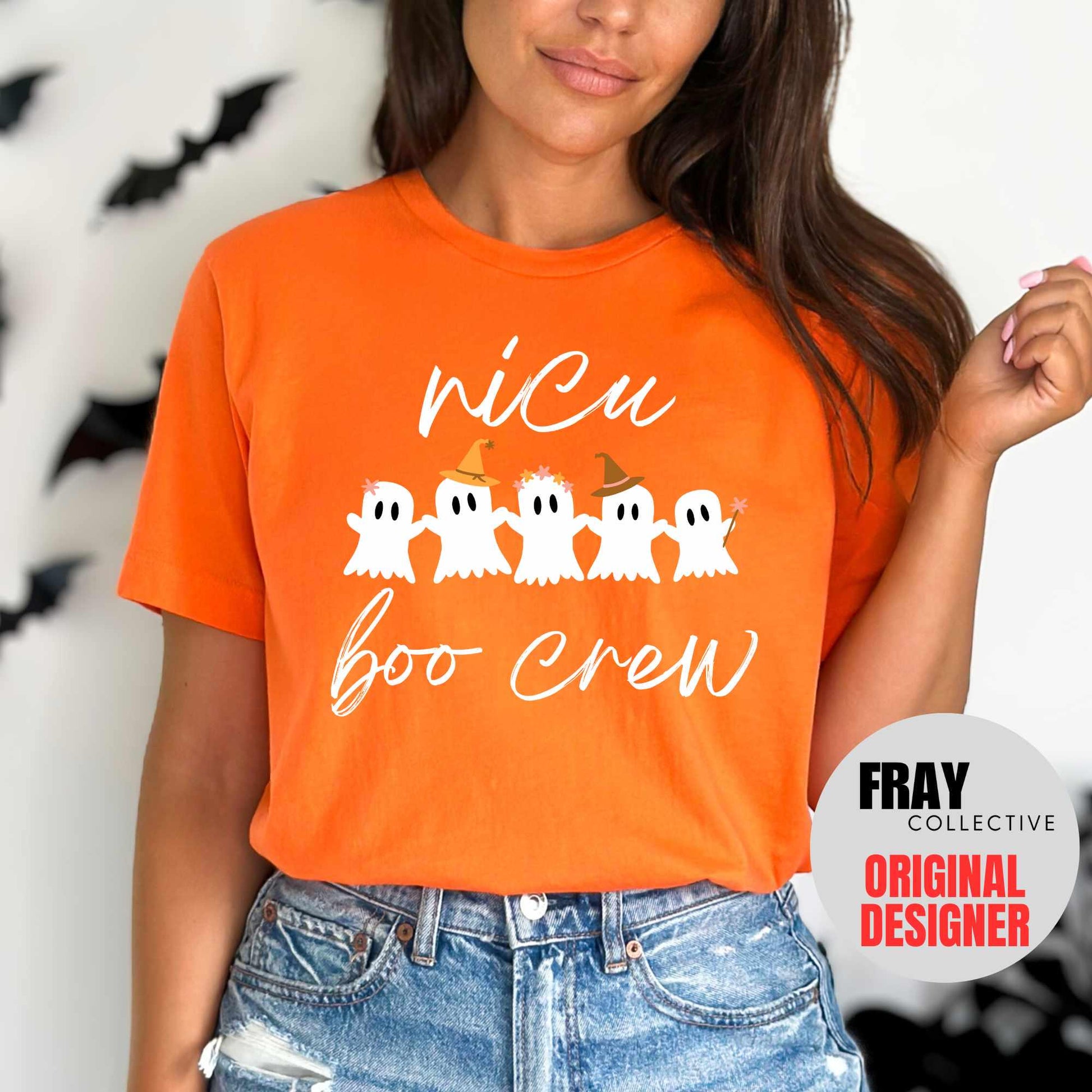NICU Halloween Shirt Neonatal Intensive Care Unit T-Shirt Nicu Crew Squad Team Tee Pumpkin Ghost Hospital Party Tee Nursing Graduation Gift