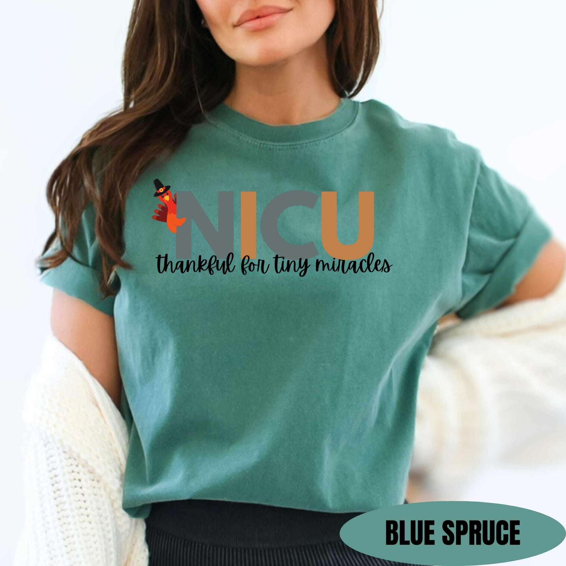 NICU Thanksgiving Nurse Shirt Comfort Colors Fall Nicu T-Shirt Neonatal Intensive Care Nurse Neonatal ICU Nurse Shirt Nicu Gift NICU Staff