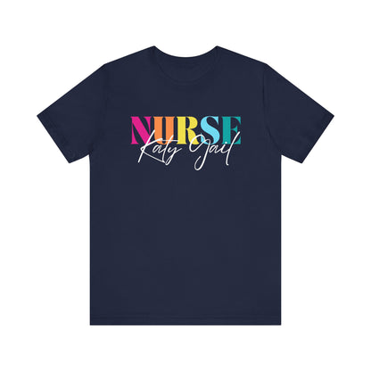 Personalized Nurse Shirt Custom RN Nurse T-shirt RN Nurse Tshirt Registered Nurse T shirt ER Nurse Tee Nurse Appreciation Gift Rn Nurse Gift
