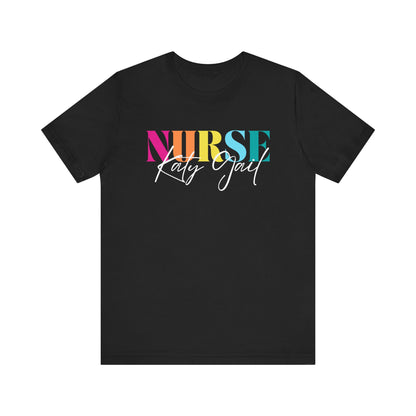 Personalized Nurse Shirt Custom RN Nurse T-shirt RN Nurse Tshirt Registered Nurse T shirt ER Nurse Tee Nurse Appreciation Gift Rn Nurse Gift