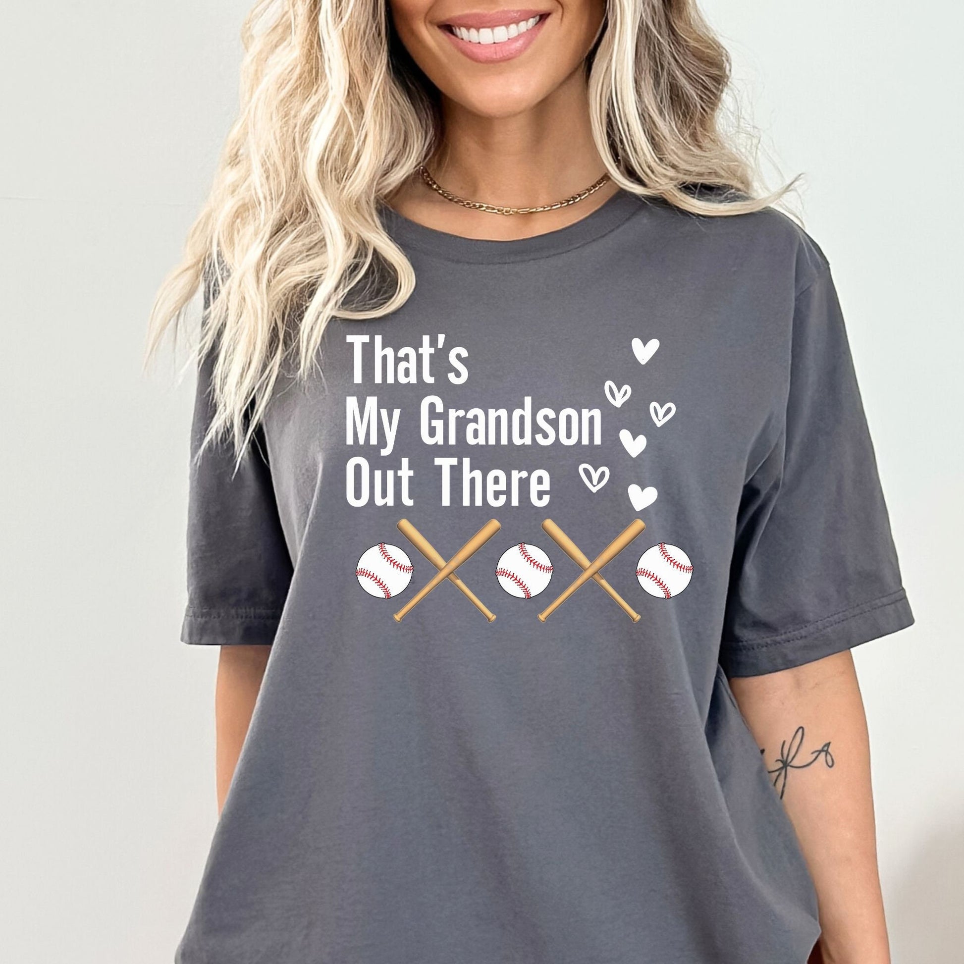Baseball Grandma Shirt That's My Grandson Out There Mimi Tshirt Nana Gift Sports Tee Gigi Great Grandma Present Birthday Gift