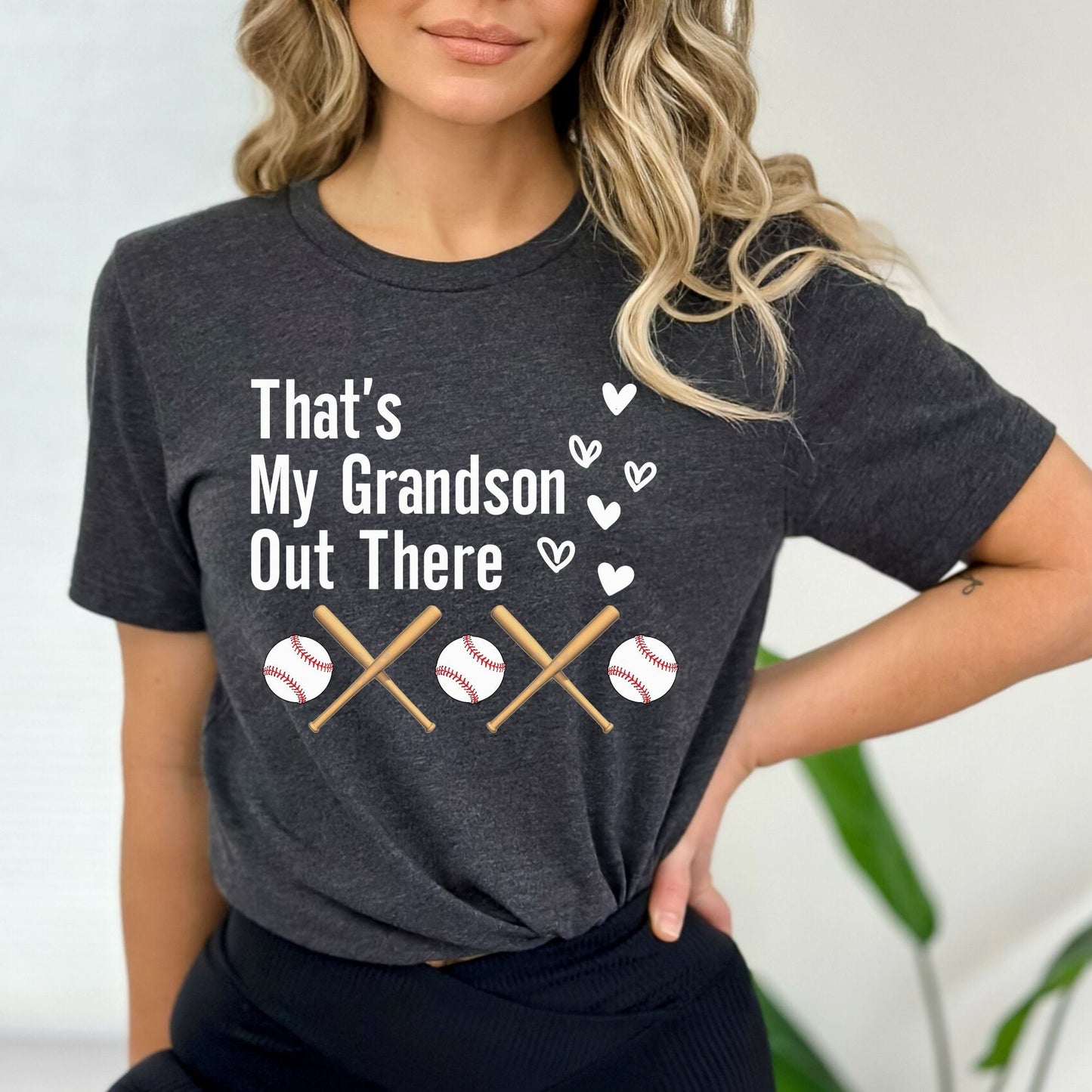 Baseball Grandma Shirt That's My Grandson Out There Mimi Tshirt Nana Gift Sports Tee Gigi Great Grandma Present Birthday Gift