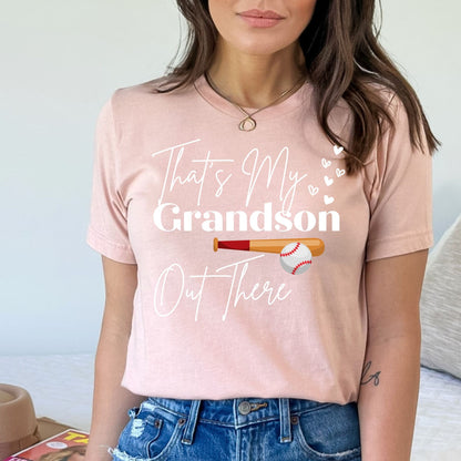 Baseball Grandma Shirt That's My Grandson Out There Mimi Tshirt Nana Gift Sports Tee Gigi Great Grandma Present Birthday Gift