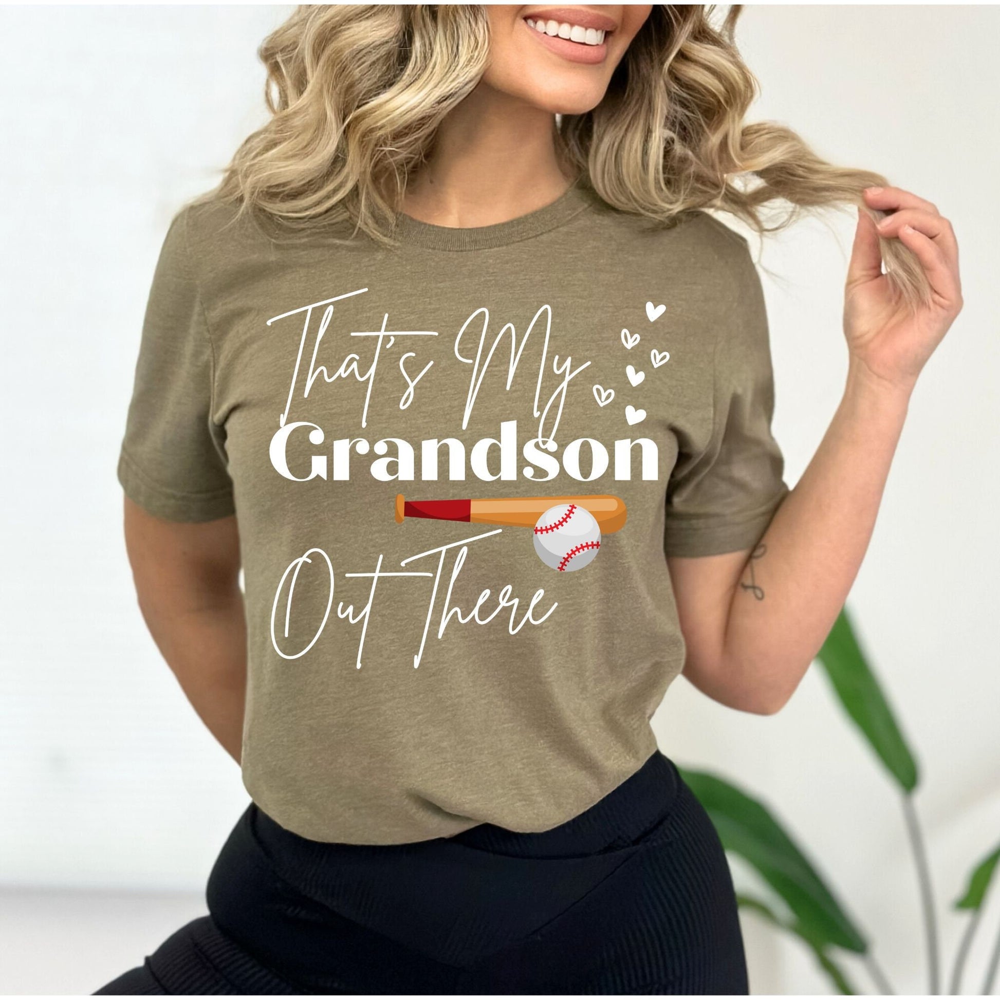 Baseball Grandma Shirt That's My Grandson Out There Mimi Tshirt Nana Gift Sports Tee Gigi Great Grandma Present Birthday Gift