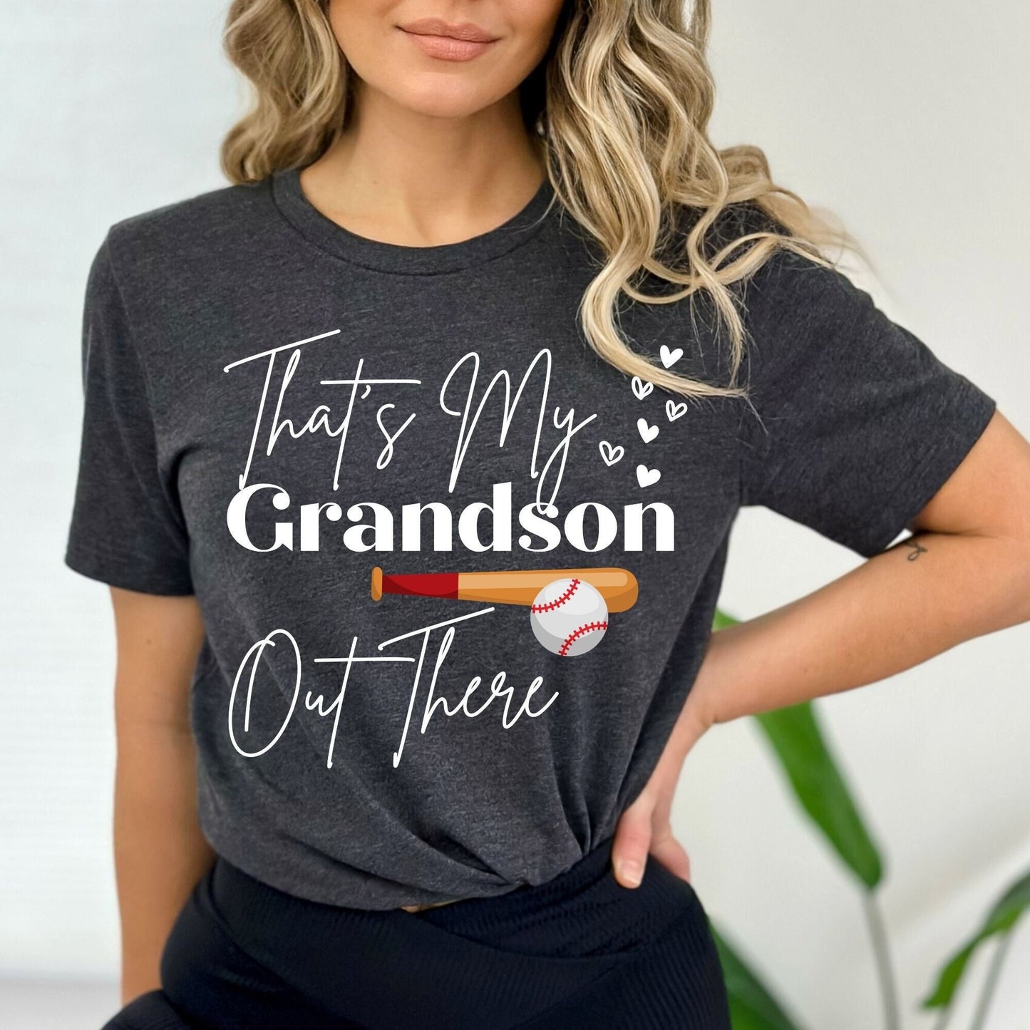 Baseball Grandma Shirt That's My Grandson Out There Mimi Tshirt Nana Gift Sports Tee Gigi Great Grandma Present Birthday Gift