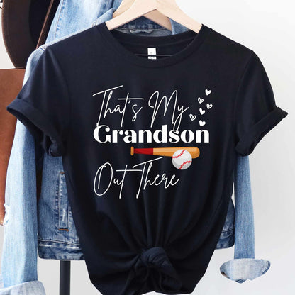 Baseball Grandma Shirt That's My Grandson Out There Mimi Tshirt Nana Gift Sports Tee Gigi Great Grandma Present Birthday Gift