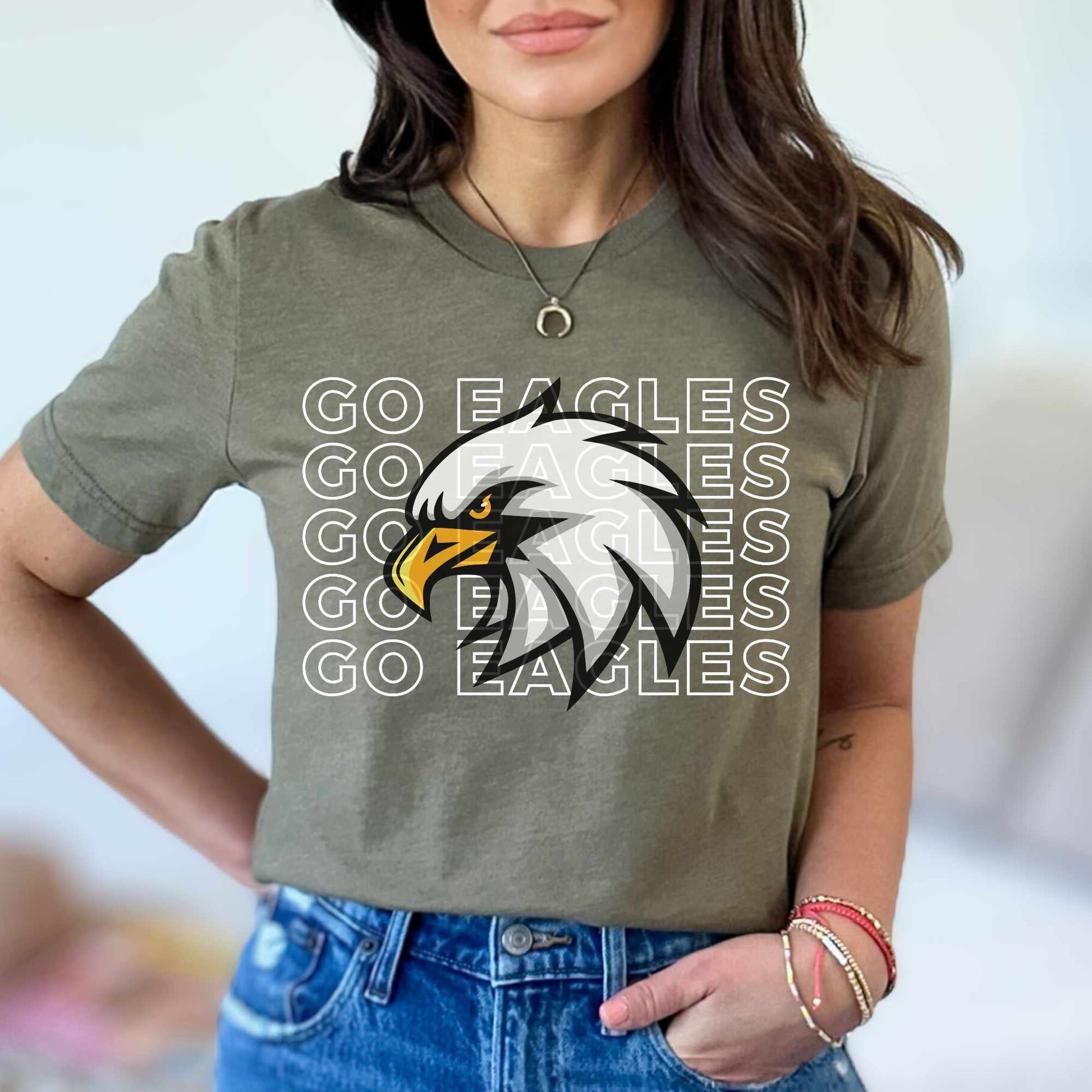 Eagles Mascot Shirt Eagles Team Shirt Eagles School Pride Tee Eagles Football Mom Eagles T-Shirt School Spirit Team Shirt School Mascot Tee