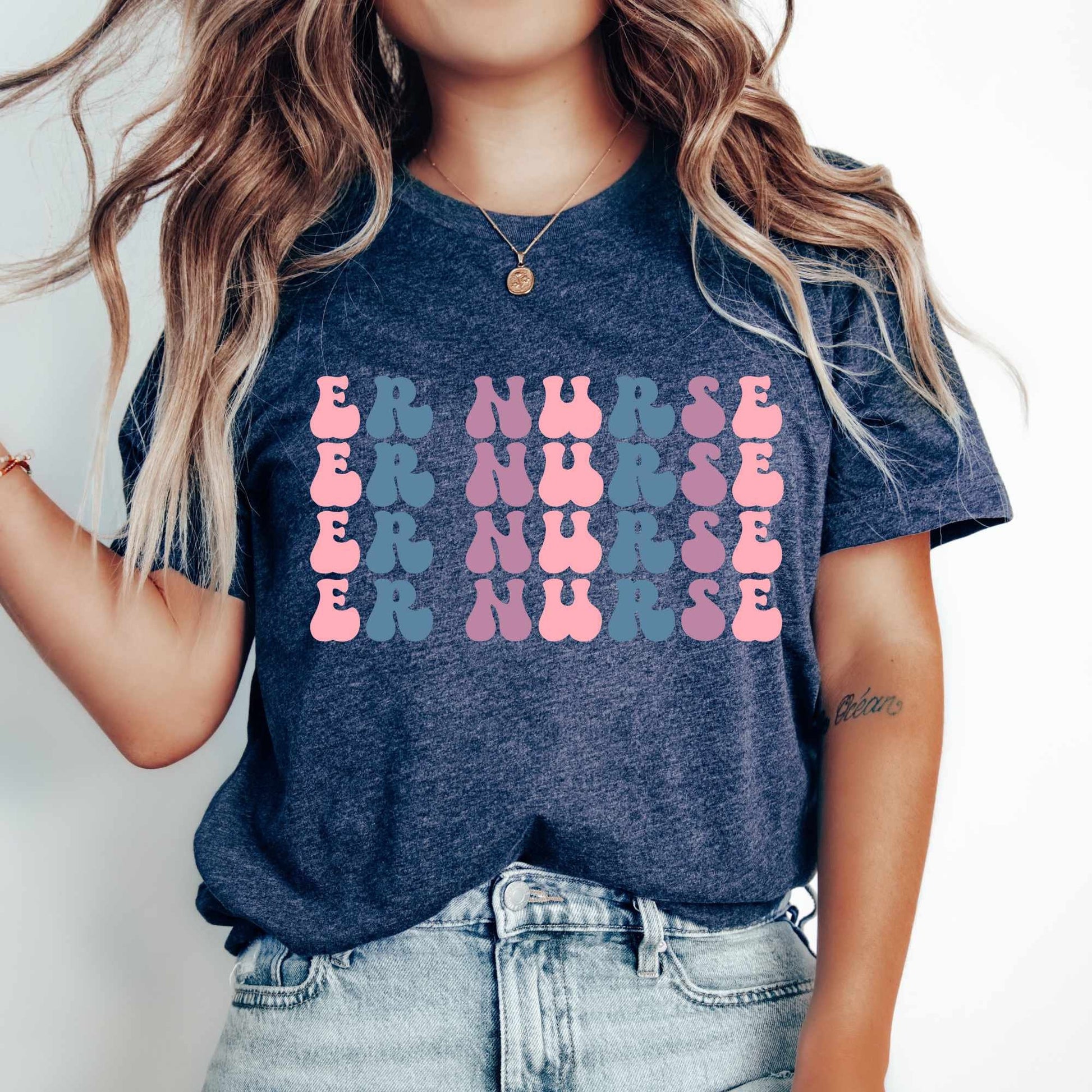 Emergency Nurse Shirt ER Nurse ED RN Gift For Er Nurse Registered Nurse Er Nurse Tee Nurse T-Shirt Er Team Shirt