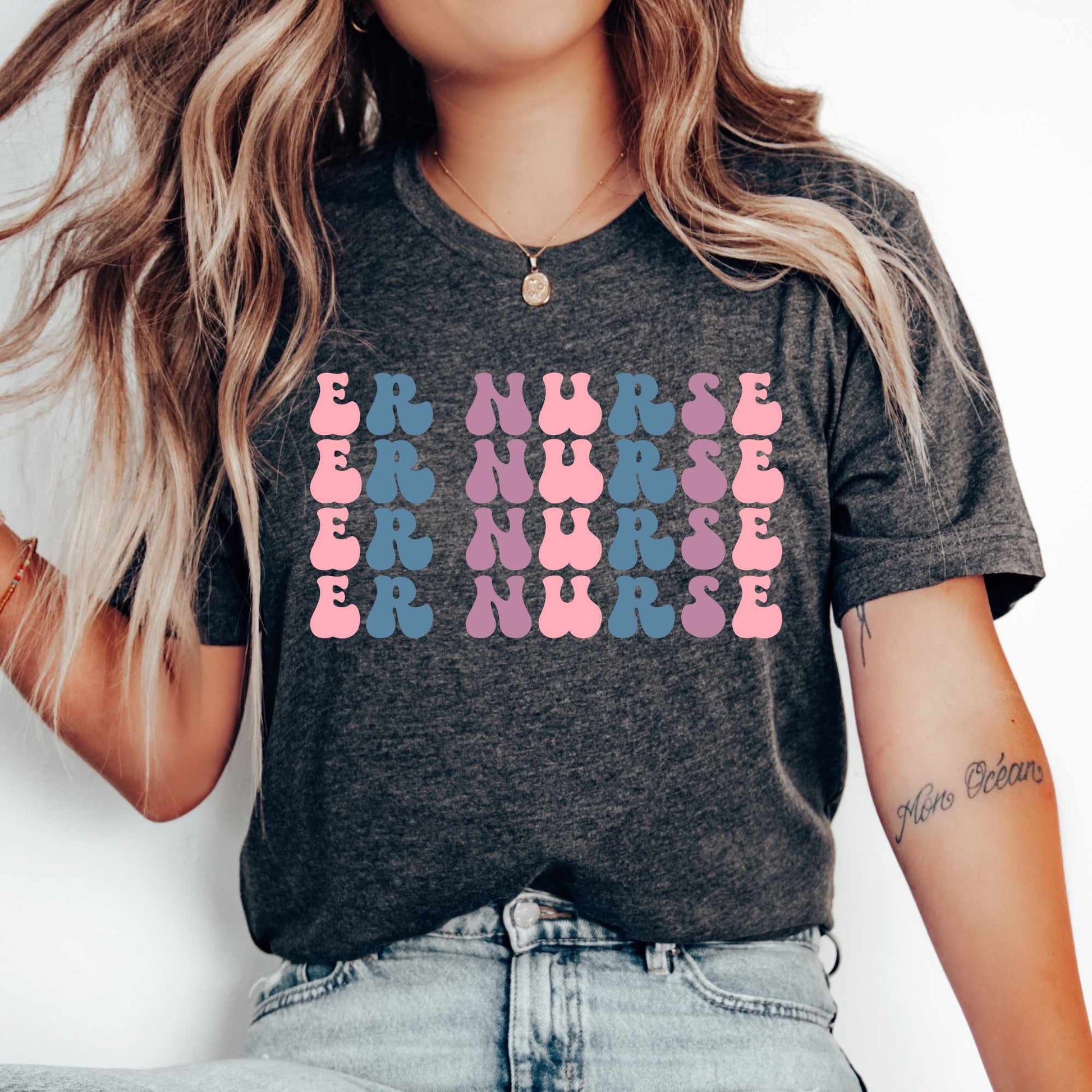Emergency Nurse Shirt ER Nurse ED RN Gift For Er Nurse Registered Nurse Er Nurse Tee Nurse T-Shirt Er Team Shirt