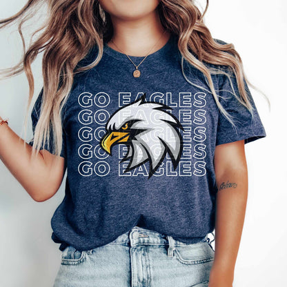 Eagles Mascot Shirt Eagles Team Shirt Eagles School Pride Tee Eagles Football Mom Eagles T-Shirt School Spirit Team Shirt School Mascot Tee