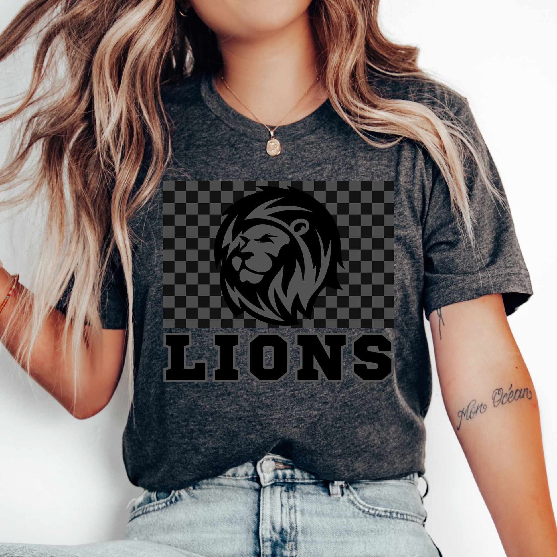 Lions Shirt Lions Collegiate Shirt Lions Tee Lions Mascot Tshirt Lions Football Shirt Lions Basketball Team Mom School Spirit Detroit Tee