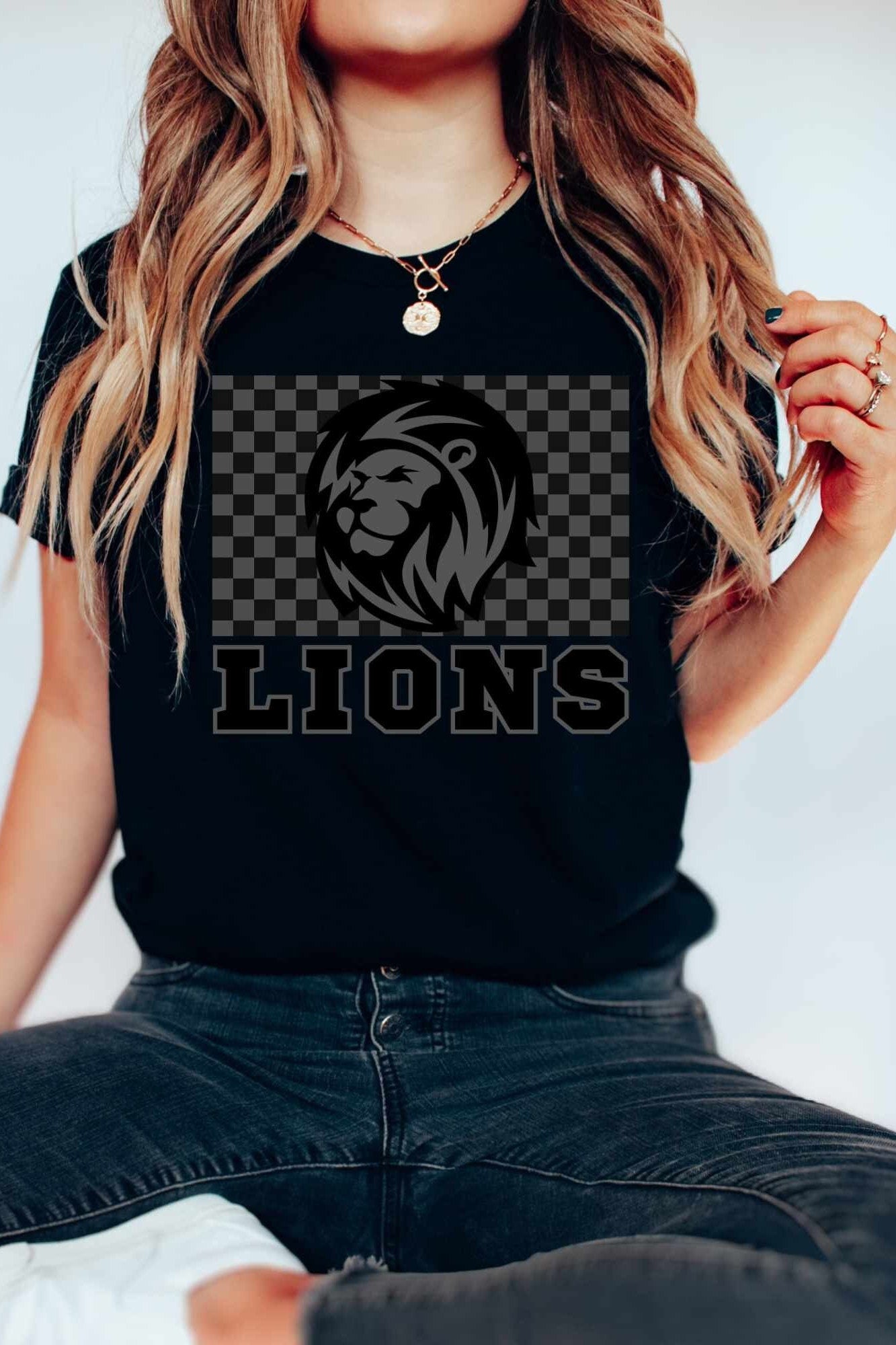 Lions Shirt Lions Collegiate Shirt Lions Tee Lions Mascot Tshirt Lions Football Shirt Lions Basketball Team Mom School Spirit Detroit Tee