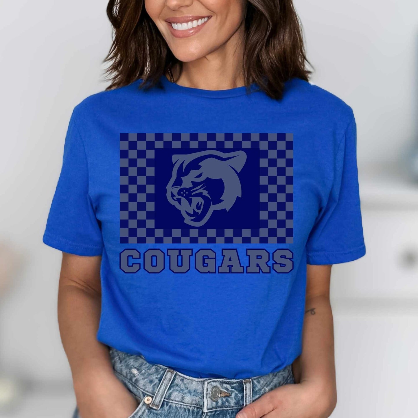 Cougars Shirt Go Cougars Spirit Shirt Mom Football Shirt Cougars Team T-shirts Cougars Mascot Shirt Cougars Basketball Tee Cougars Soccer