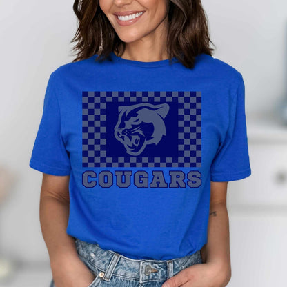 Cougars Shirt Go Cougars Spirit Shirt Mom Football Shirt Cougars Team T-shirts Cougars Mascot Shirt Cougars Basketball Tee Cougars Soccer