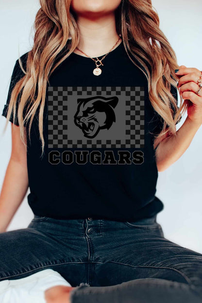 Cougars Shirt Go Cougars Spirit Shirt Mom Football Shirt Cougars Team T-shirts Cougars Mascot Shirt Cougars Basketball Tee Cougars Soccer