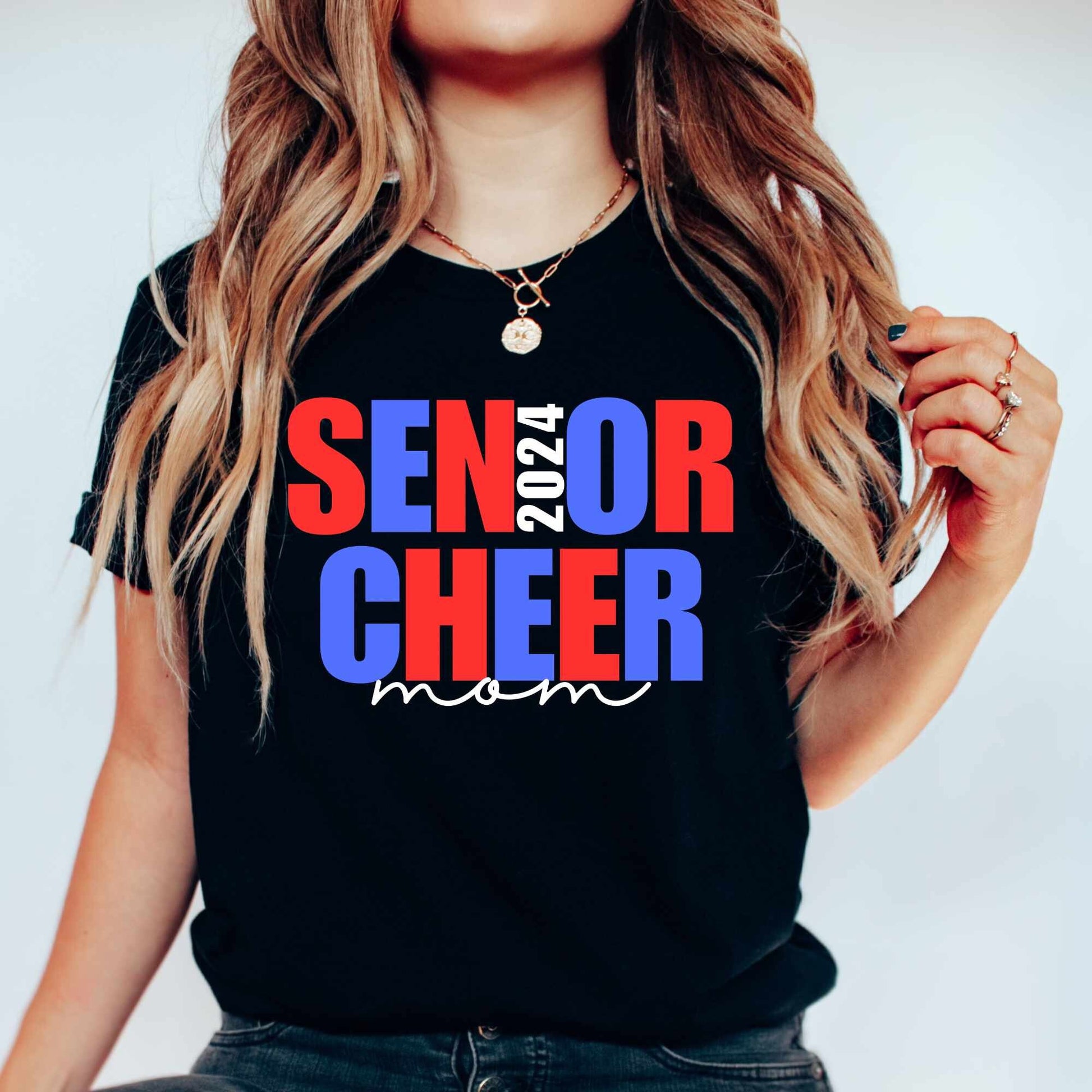 Senior Cheer Mom Shirt Class of 2025 Mama T-Shirt Cheerleading Gifts Cheer Mama Senior Mama Tee Senior Season Sport Mom Senior Gift for Mom