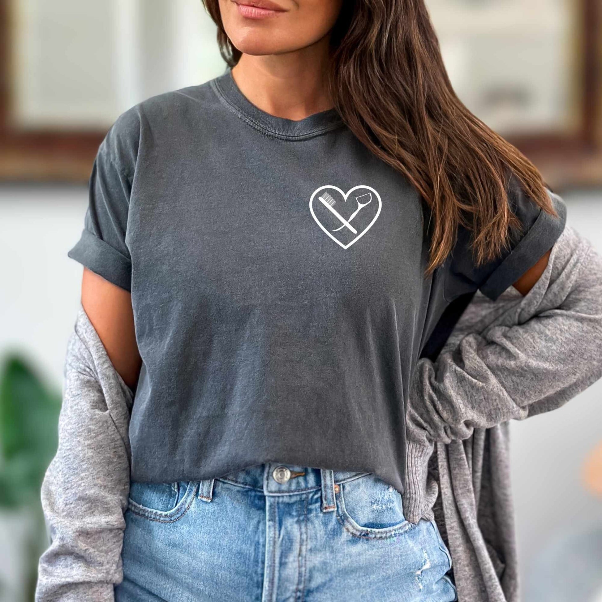 Dental Team Shirt | Dentist Office T=Shirt | Custom Logo Comfort Colors Tee