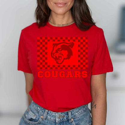 Cougars Shirt Go Cougars Spirit Shirt Mom Football Shirt Cougars Team T-shirts Cougars Mascot Shirt Cougars Basketball Tee Cougars Soccer