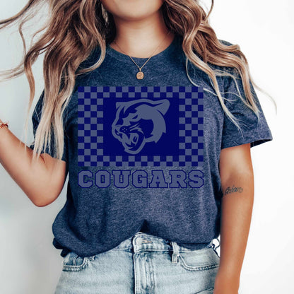 Cougars Shirt Go Cougars Spirit Shirt Mom Football Shirt Cougars Team T-shirts Cougars Mascot Shirt Cougars Basketball Tee Cougars Soccer
