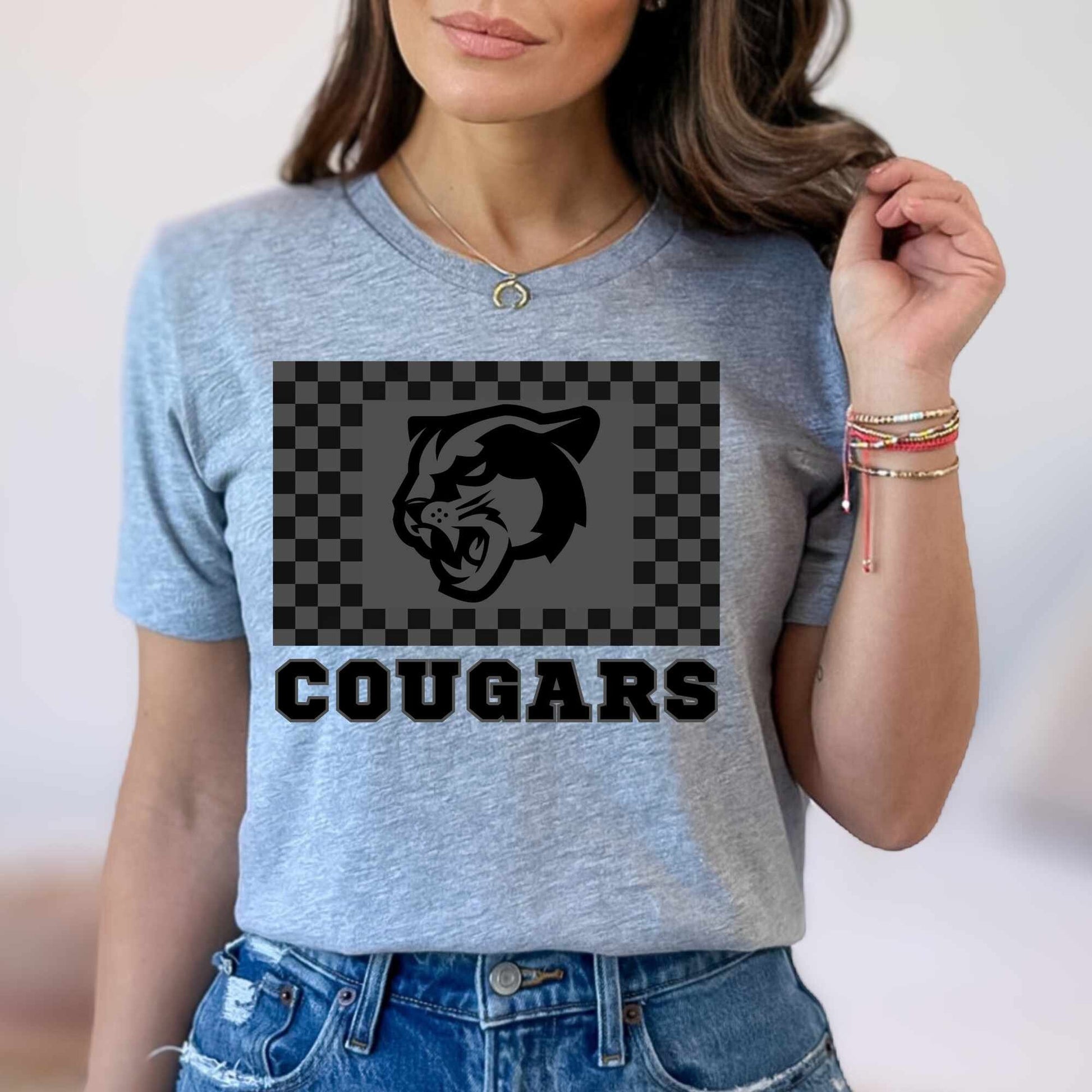 Cougars Shirt Go Cougars Spirit Shirt Mom Football Shirt Cougars Team T-shirts Cougars Mascot Shirt Cougars Basketball Tee Cougars Soccer