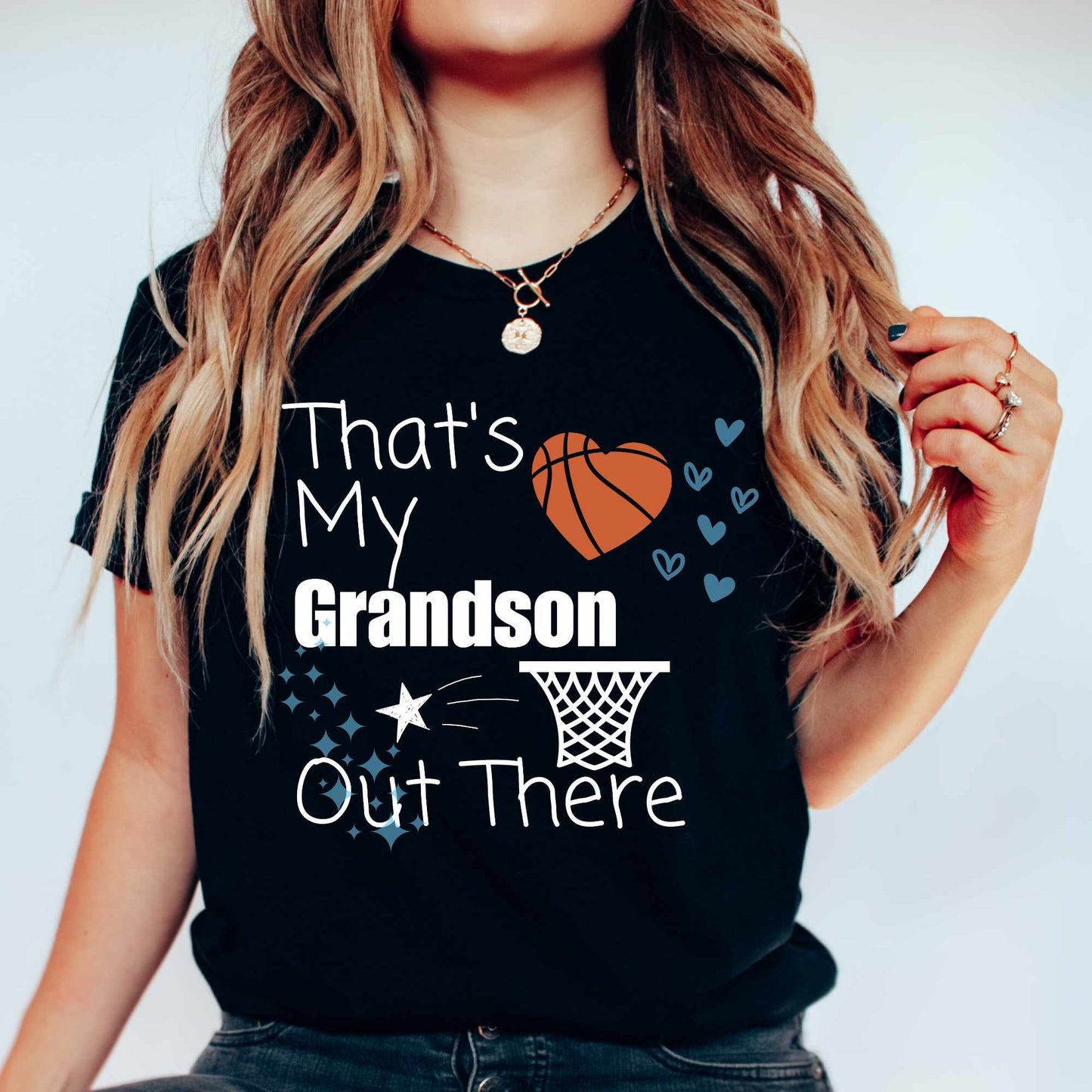 Thats My Grandson Basketball Shirt Grandma Shirt Youth Basketball Tee Grandson Shirt Nana Gift Gigi Gift Sports Tee Grandma Birthday Gift