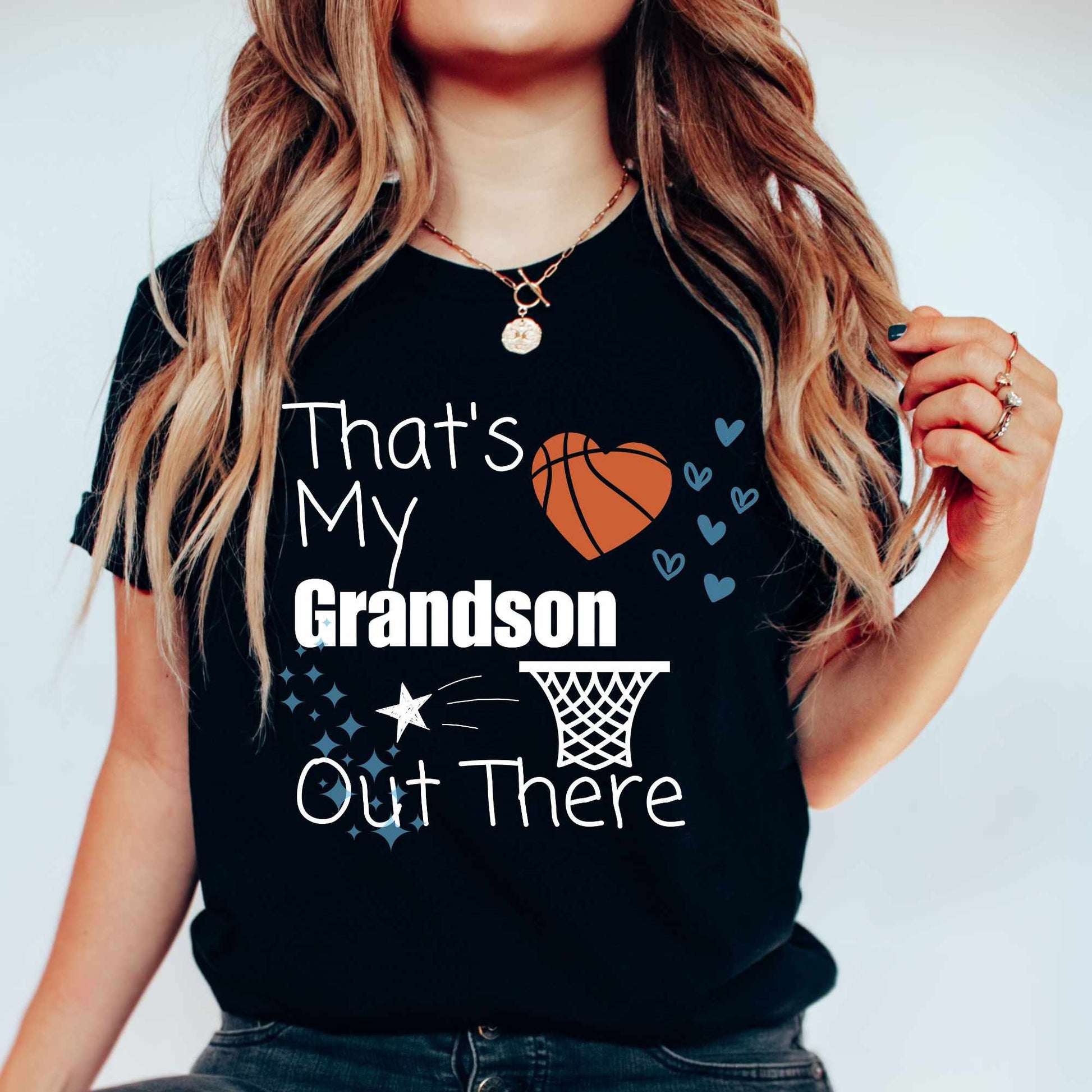 Thats My Grandson Basketball Shirt Grandma Shirt Youth Basketball Tee Grandson Shirt Nana Gift Gigi Gift Sports Tee Grandma Birthday Gift