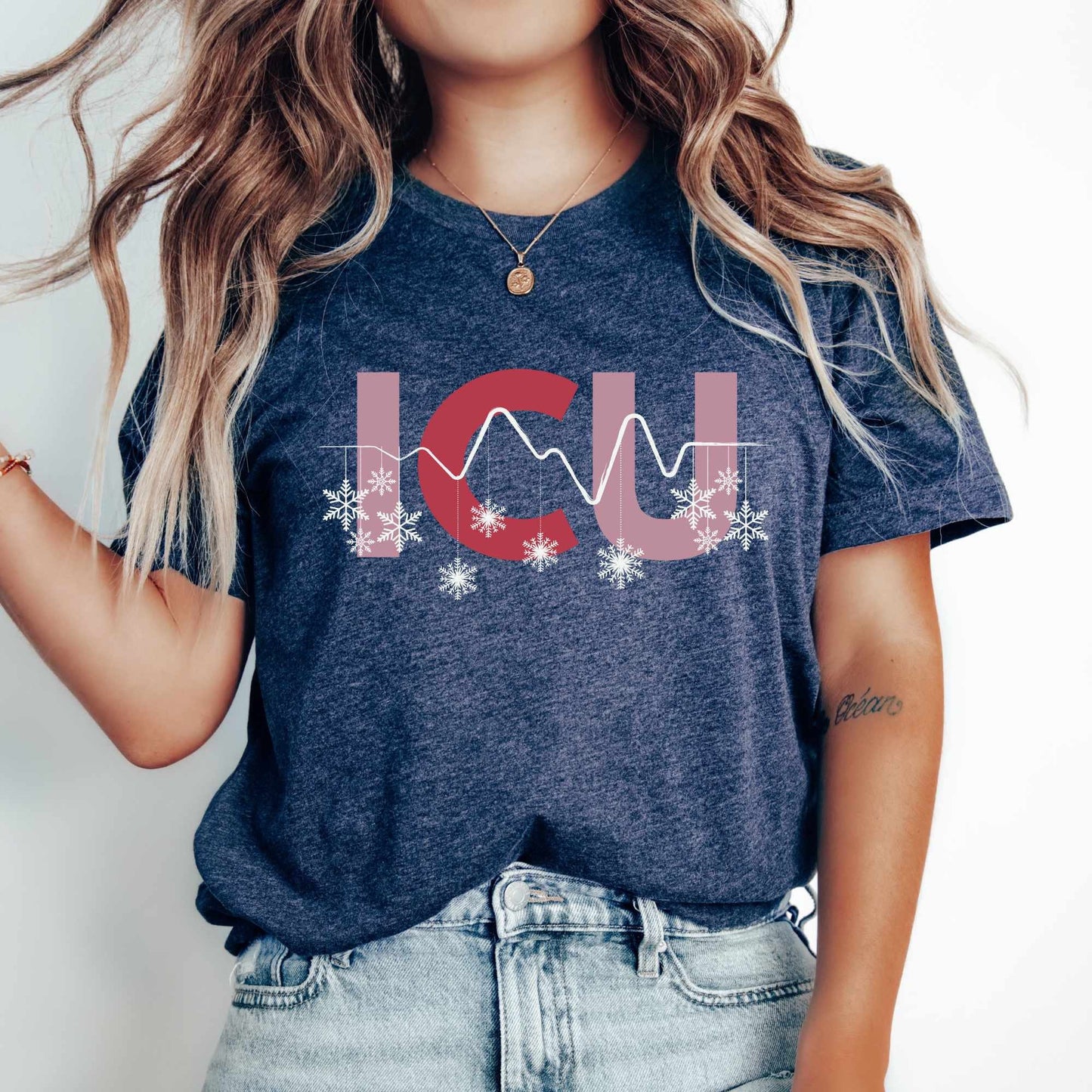 ICU Nurse Shirt ICU Nurse ICU Christmas Shirt Intensive Care Unit Retro Nurse Christmas Tee Retro Rn Santa Shirt Nursing Christmas Shirts