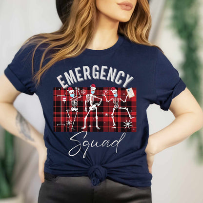 Emergency Department Christmas Shirt | ER Nurse Skeleton T-shirt