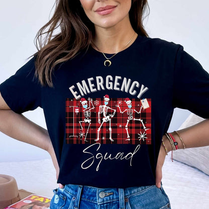 Emergency Department Christmas Shirt | ER Nurse Skeleton T-shirt