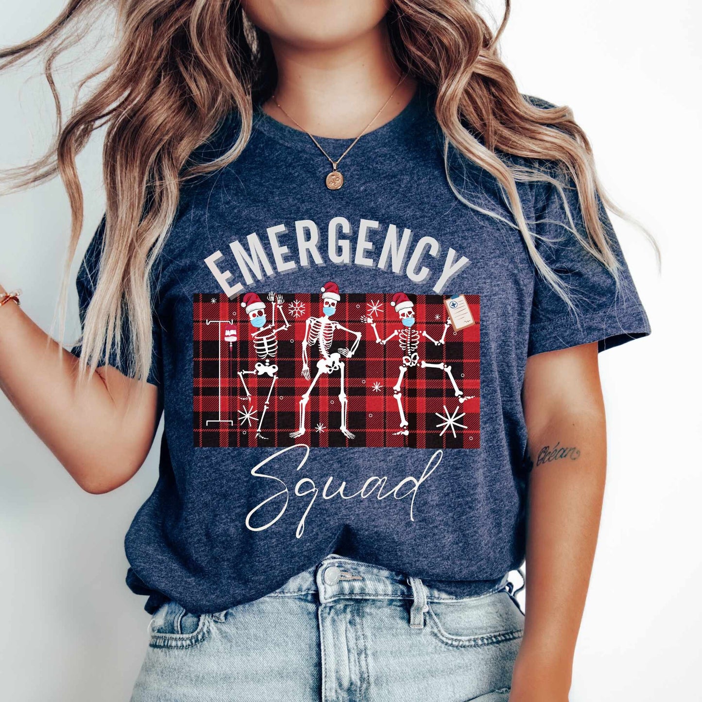Emergency Department Christmas Shirt | ER Nurse Skeleton T-shirt