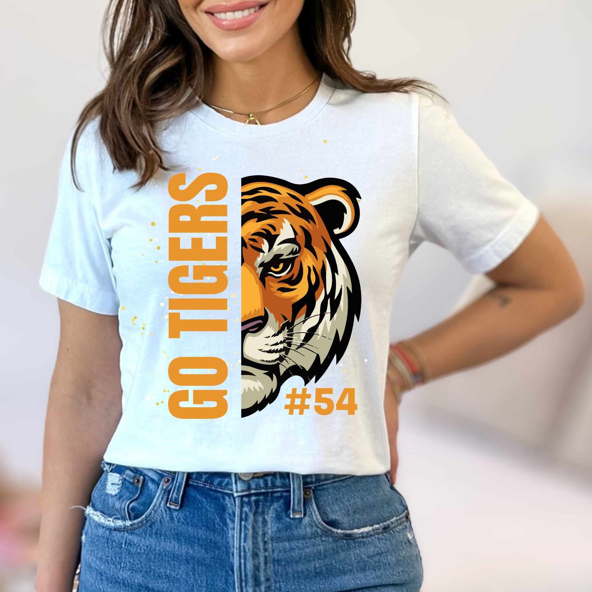 Tigers Shirt Personalized Tiger Football Shirt Game Day Shirt Team Spirit Shirt Football Mom Tshirt Tigers Spirit Shirt Tigers Mom Shirt
