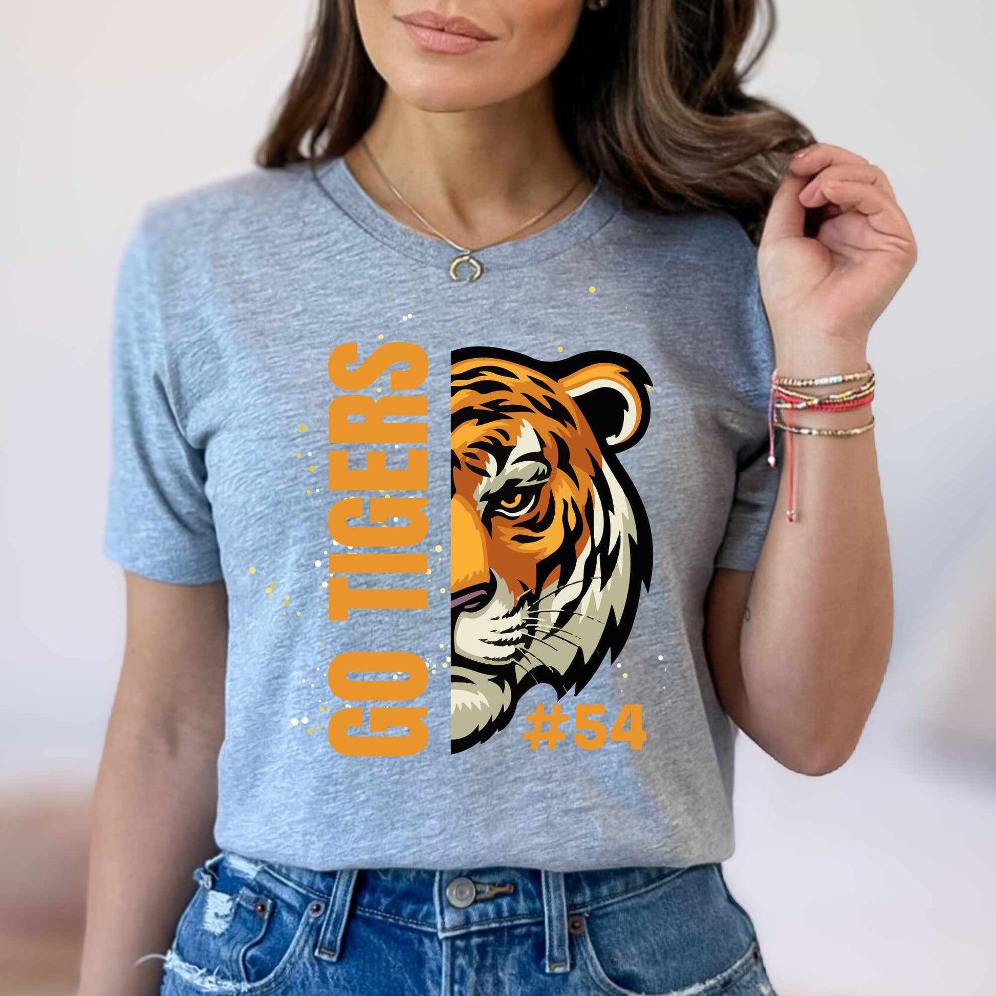 Tigers Shirt Personalized Tiger Football Shirt Game Day Shirt Team Spirit Shirt Football Mom Tshirt Tigers Spirit Shirt Tigers Mom Shirt