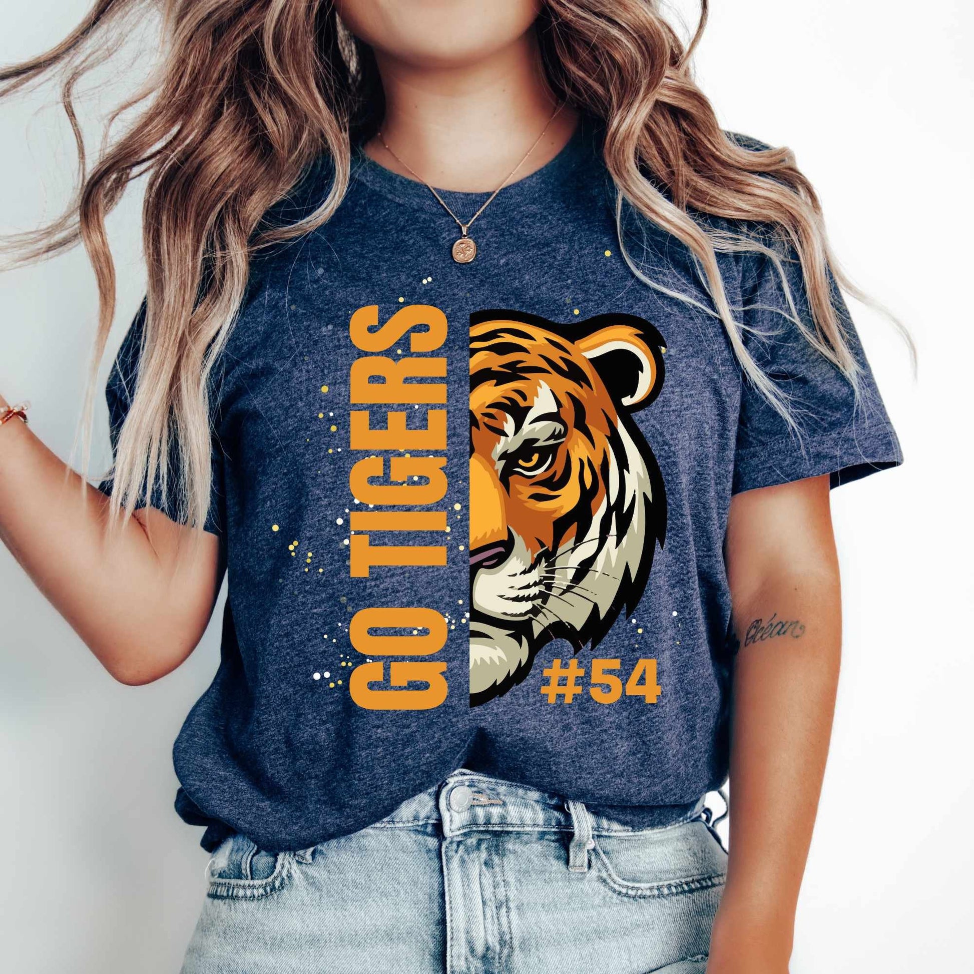 Tigers Shirt Personalized Tiger Football Shirt Game Day Shirt Team Spirit Shirt Football Mom Tshirt Tigers Spirit Shirt Tigers Mom Shirt