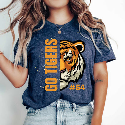 Tigers Shirt Personalized Tiger Football Shirt Game Day Shirt Team Spirit Shirt Football Mom Tshirt Tigers Spirit Shirt Tigers Mom Shirt