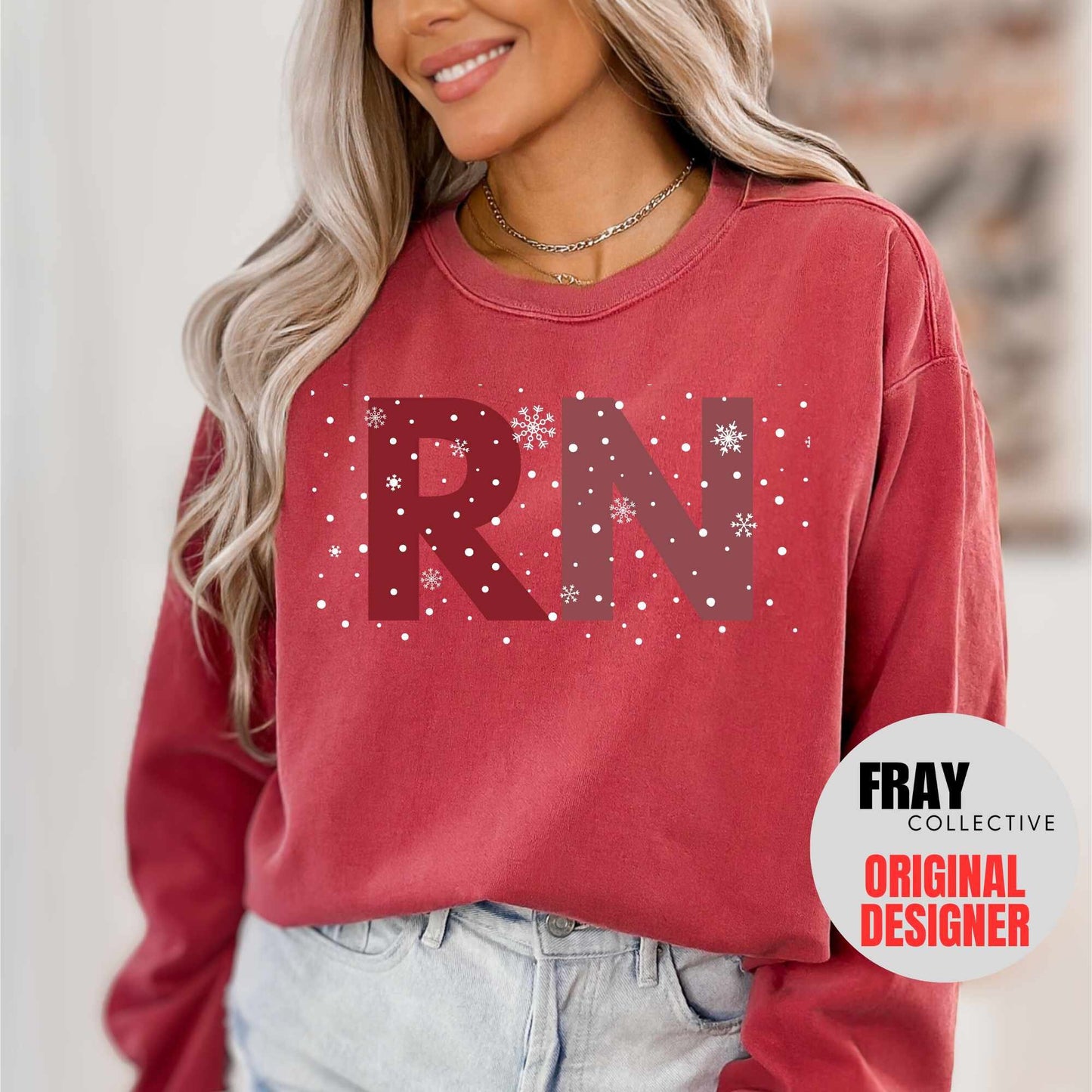 RN Sweatshirt Comfort Colors Registered Nurse Sweatshirt Nurse Christmas Gift RN Sweater Nursing School Sweater Gift For RN Christmas Gift