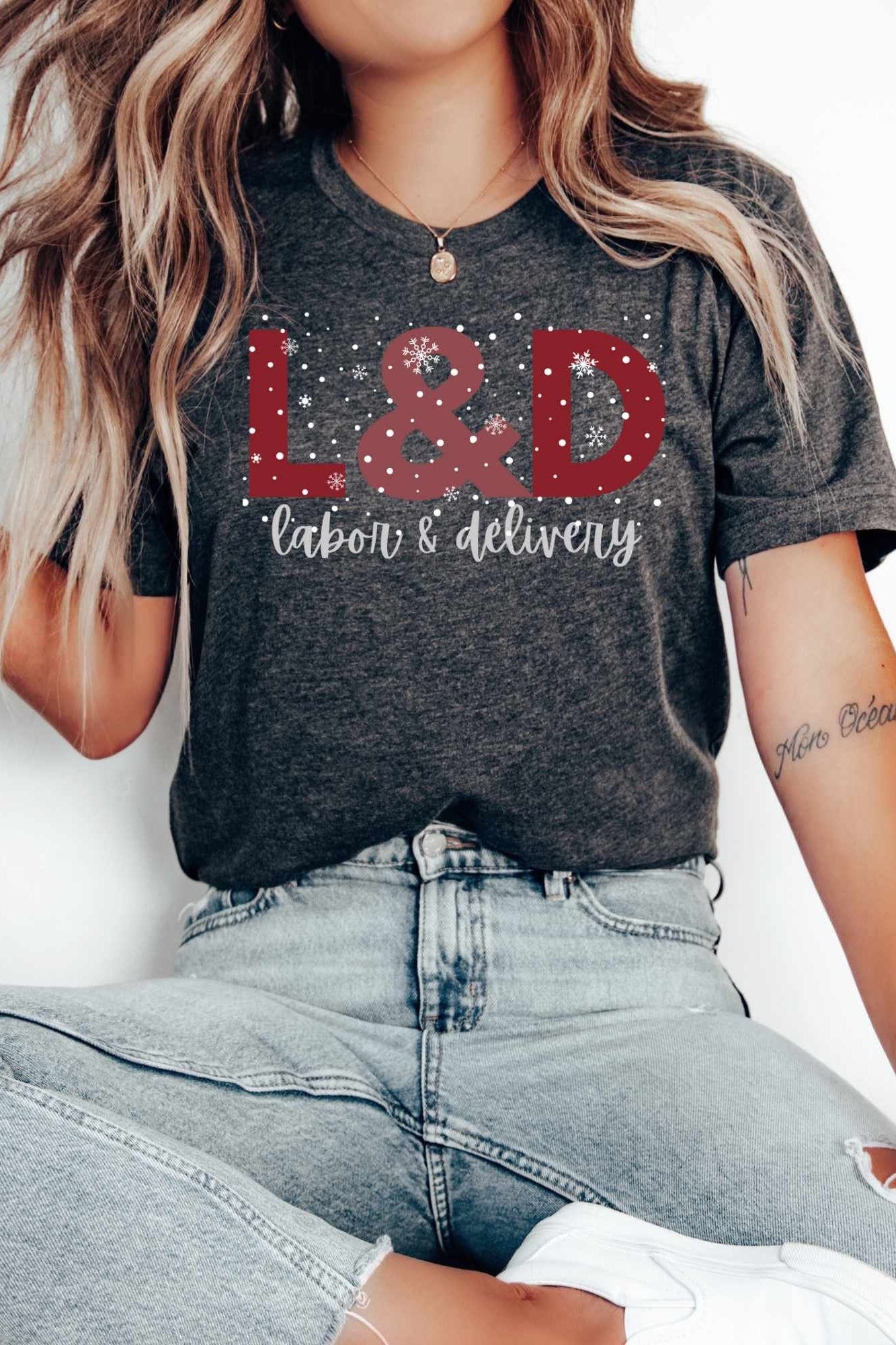 L&D Nurse Christmas Shirt | Labor and Delivery T-Shirt | L and D Tee