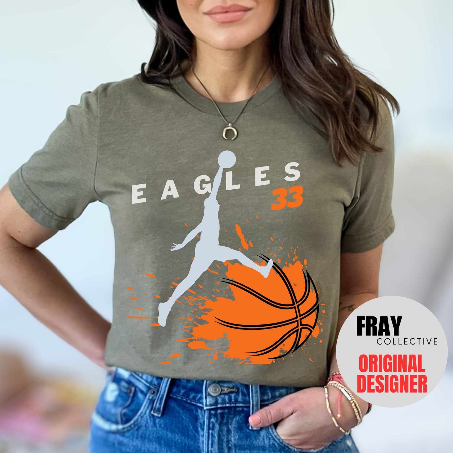 Personalized Basketball Shirt, School Mascot Shirt, Eagles Team Shirt, Basketball Mom, Basketball Team Shirt, High School Basketball Tee