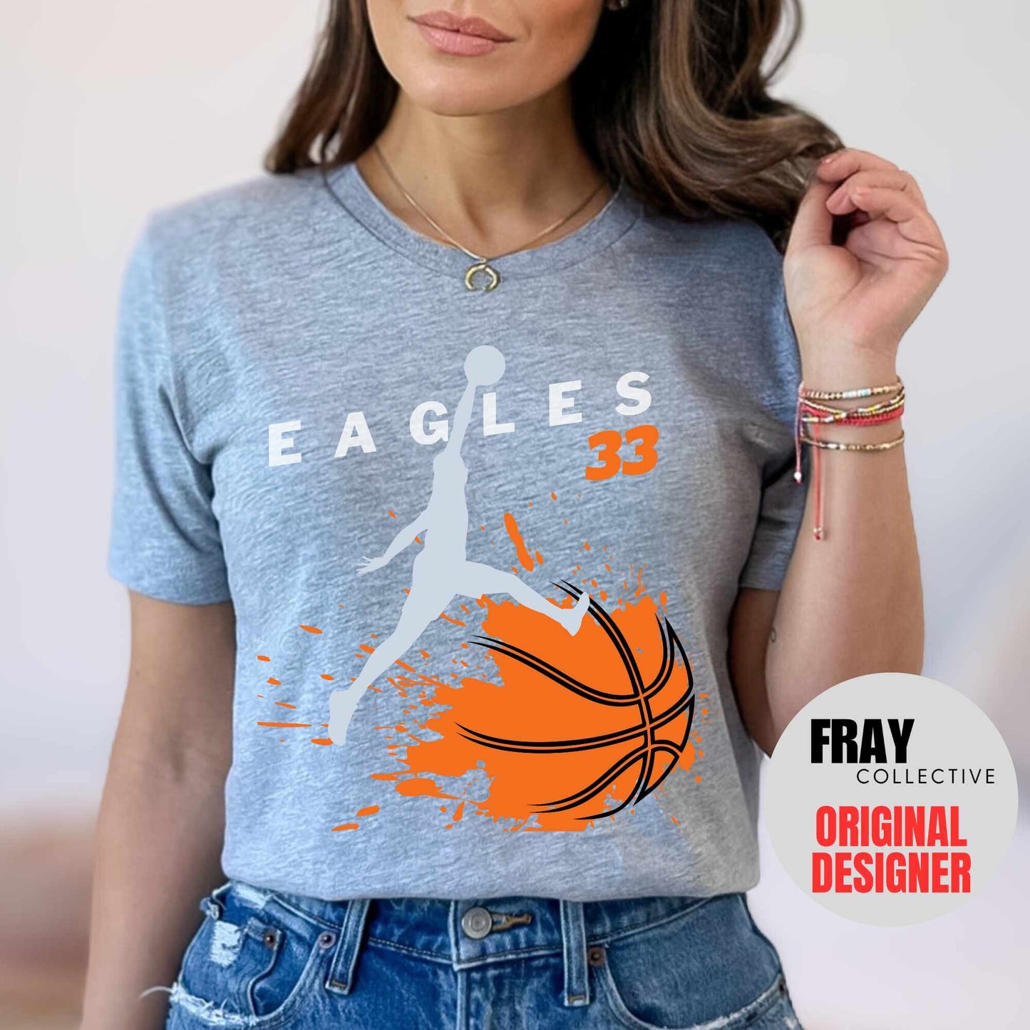 Personalized Basketball Shirt, School Mascot Shirt, Eagles Team Shirt, Basketball Mom, Basketball Team Shirt, High School Basketball Tee