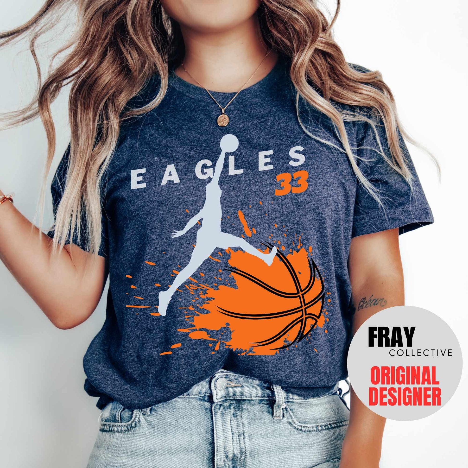 Personalized Basketball Shirt, School Mascot Shirt, Eagles Team Shirt, Basketball Mom, Basketball Team Shirt, High School Basketball Tee