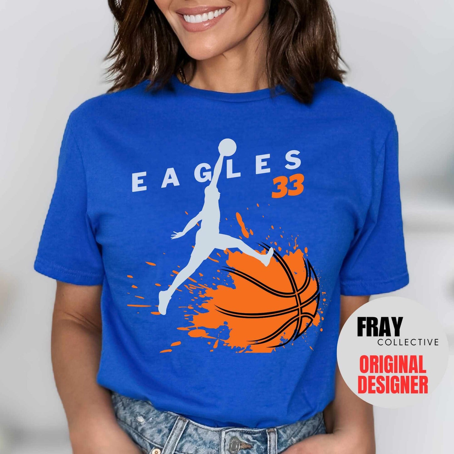 Personalized Basketball Shirt, School Mascot Shirt, Eagles Team Shirt, Basketball Mom, Basketball Team Shirt, High School Basketball Tee