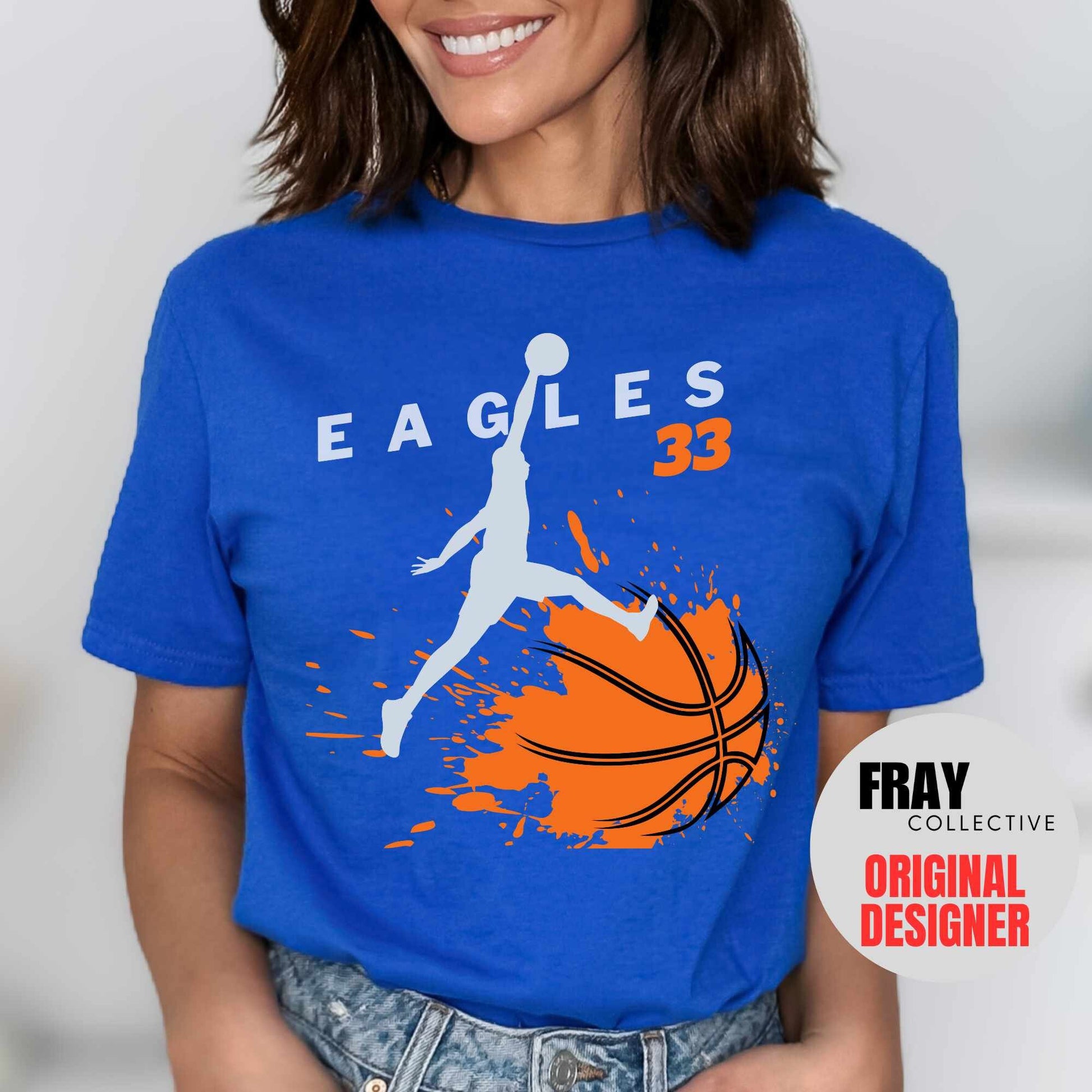 Personalized Basketball Shirt, School Mascot Shirt, Eagles Team Shirt, Basketball Mom, Basketball Team Shirt, High School Basketball Tee