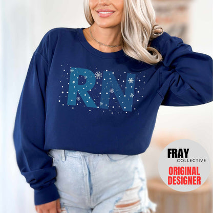 RN Sweatshirt Comfort Colors Registered Nurse Sweatshirt Nurse Christmas Gift RN Sweater Nursing School Sweater Gift For RN Christmas Gift