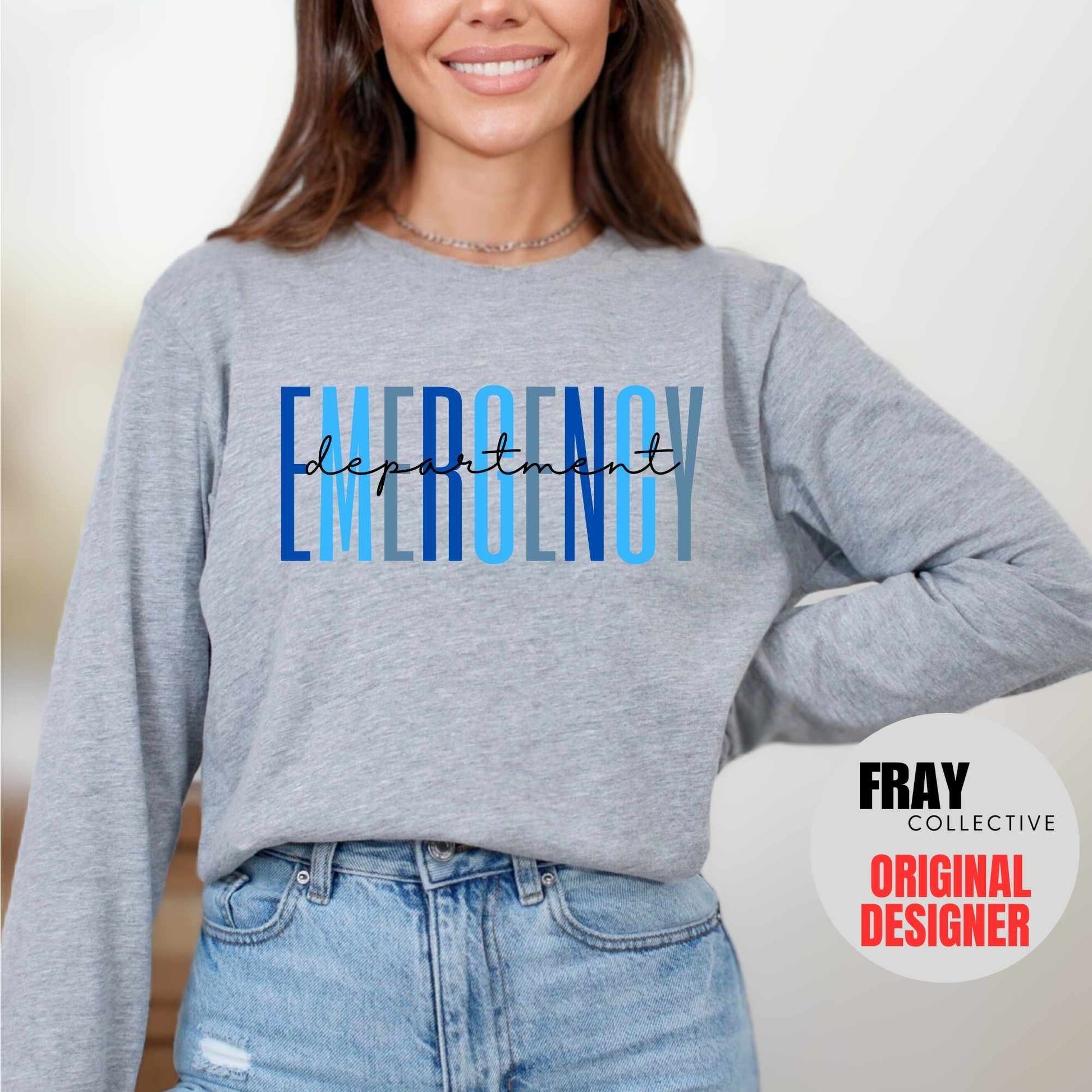 Emergency Department Shirt ER T Shirt ED Nurse Emergency Medicine ED Rn Registered Nurse Emergency Room Er Tech T Shirt Er Nurse Gift