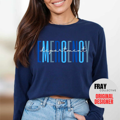 Emergency Department Shirt ER T Shirt ED Nurse Emergency Medicine ED Rn Registered Nurse Emergency Room Er Tech T Shirt Er Nurse Gift