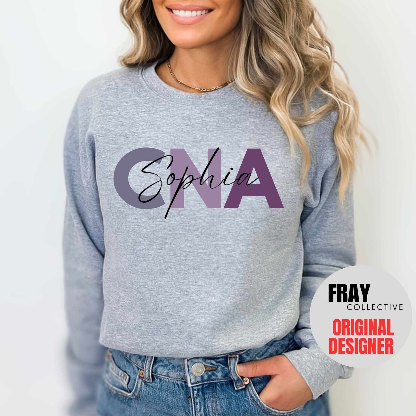 Personalized CNA Sweatshirt Custom CNA Shirt CNA Gift Nurse Appreciation Gift Certified Nursing Assistant Pullover Cna Sweatshirt Cna Gift