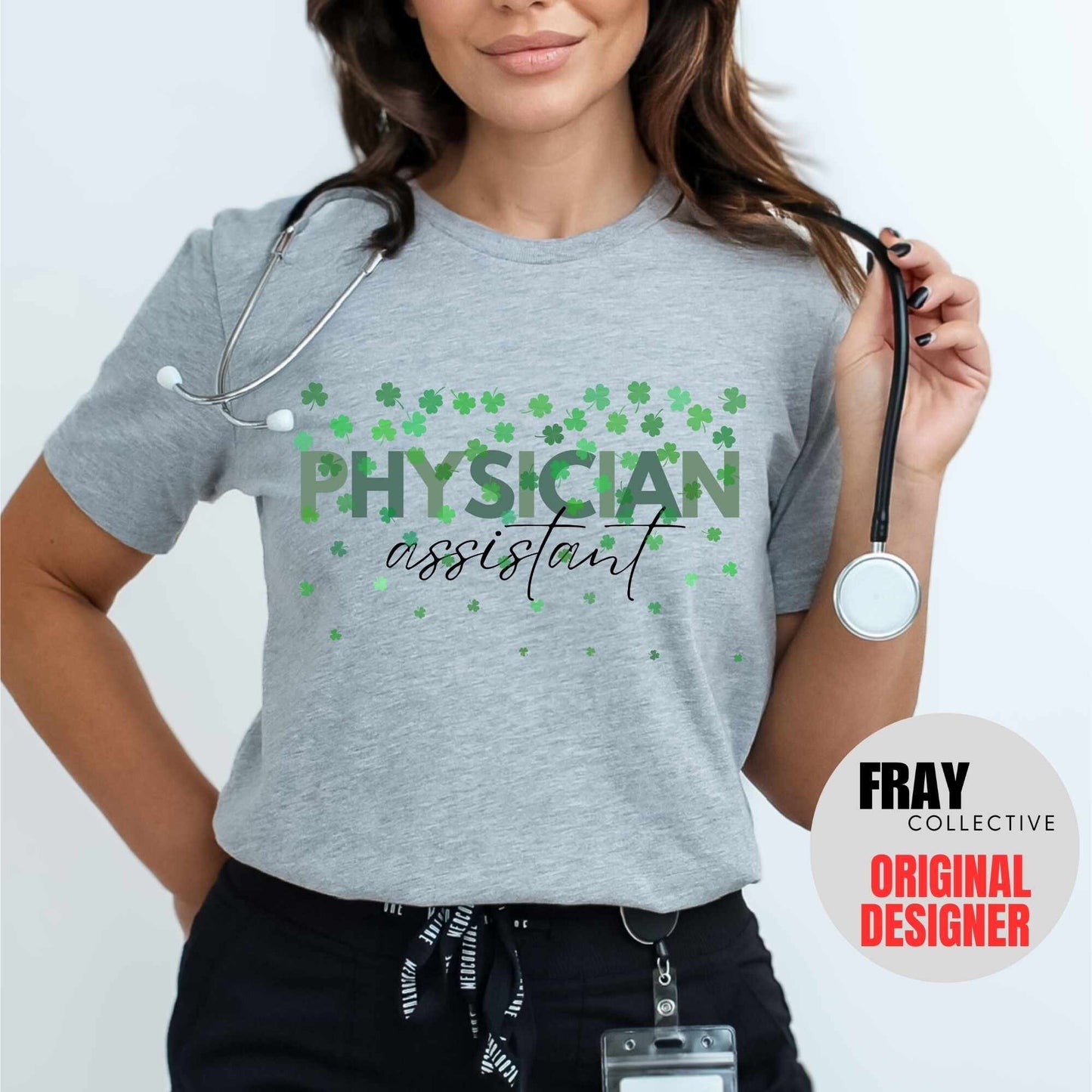 Physician Assistant St Patricks Day Shirt, PA Shamrock Tee, Lucky PA Gift