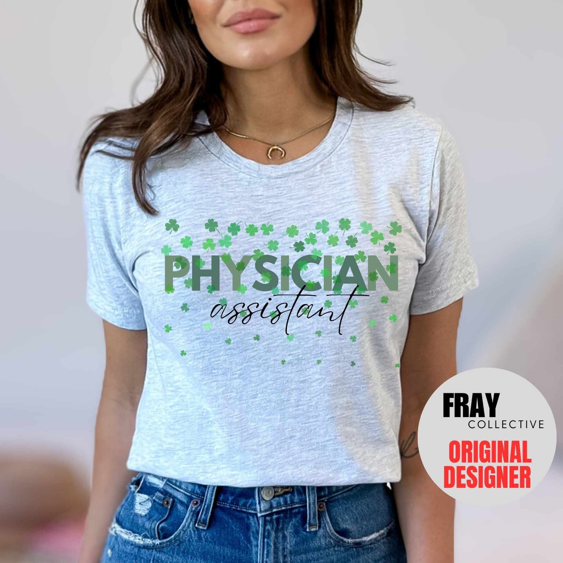 Physician Assistant St Patricks Day Shirt, PA Shamrock Tee, Lucky PA Gift