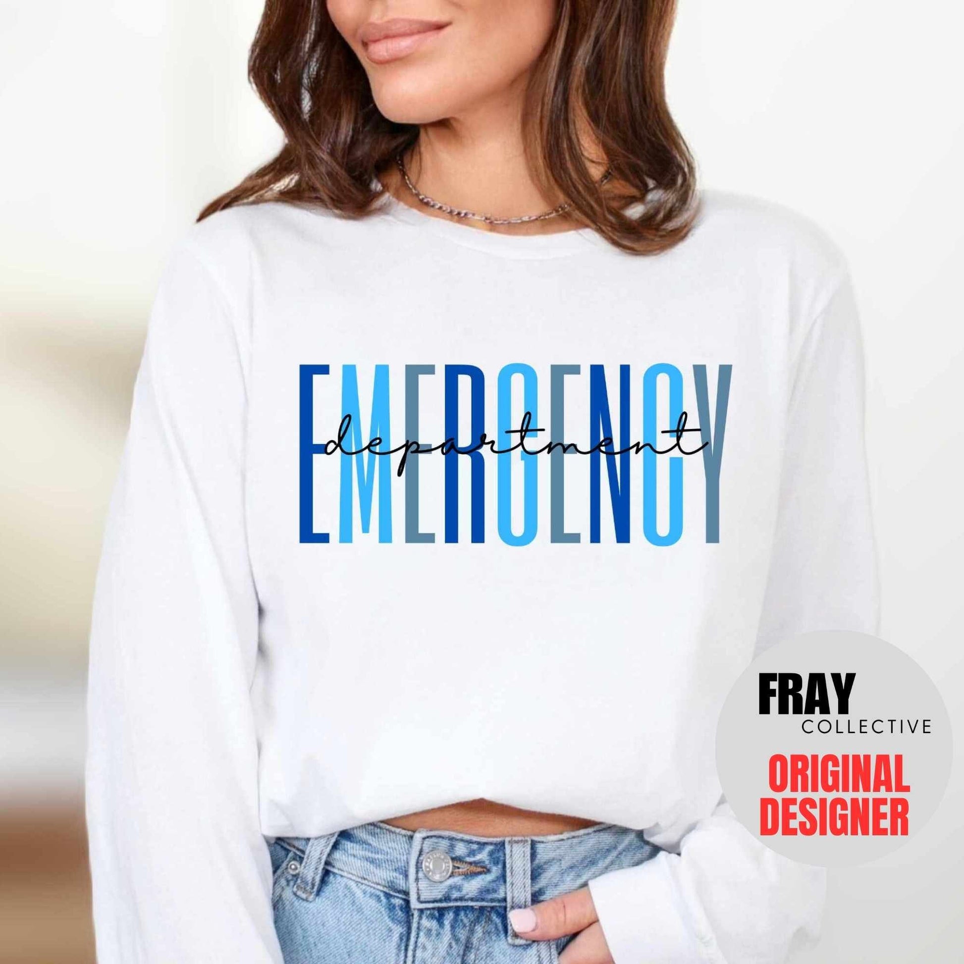 Emergency Department Shirt ER T Shirt ED Nurse Emergency Medicine ED Rn Registered Nurse Emergency Room Er Tech T Shirt Er Nurse Gift